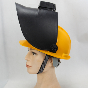 电焊面罩配安全帽式插槽高空焊接焊工帽子可n掀式氩弧焊焊工面具