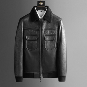 人造革男式皮衣