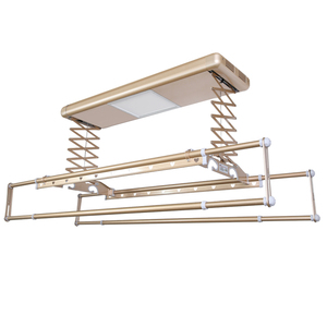 新欧派晾衣架新款k智能遥控机干晾衣烘消电动声控升降晾衣机 毒