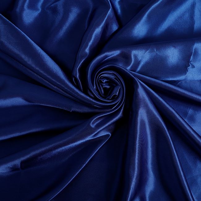 宝蓝色绸缎布料深蓝色亮面绸缎布蓝色车系新车揭幕布宝蓝花球布