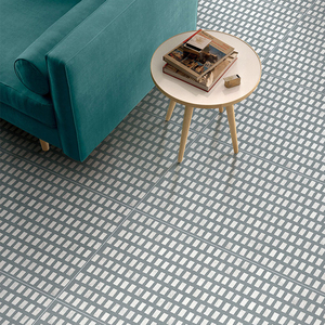 网红小格子地砖仿水磨石瓷砖600x1200餐厅服装店工业防滑仿古地板