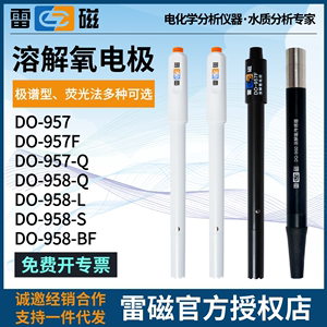 上海雷磁DO-957/957F溶氧仪607A溶解氧电极DO-958-BF/958-S/958-L