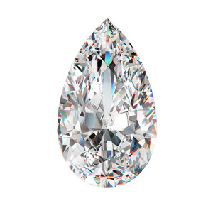 外贸品质d色莫桑石裸石裸钻水滴莫桑石梨形定制18k金戒指吊坠项链