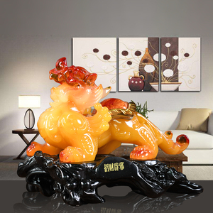 招财貔貅财位摆件乔n迁家里客厅皮丘吉祥物开业装饰品家中轻奢貔