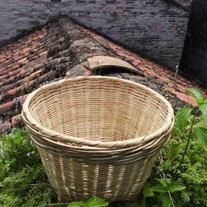 手工编织小竹筐竹篓竹编箩筐迷你小中号大号蓝子竹制品竹箩收纳筐