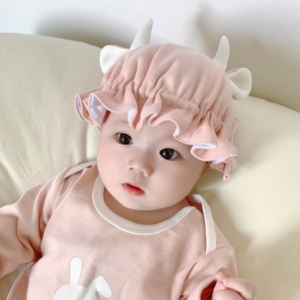新生婴儿儿小帽子可爱春