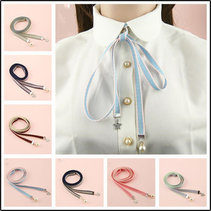 衬衫丝带女配饰手打结领结女领口装饰蝴蝶结飘带领带衬衣衣领配饰