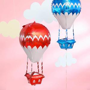 气球风筝4D户外热气球线飞空铝箔飘空婚庆饰品卡通儿童充气装扮