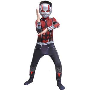 毒液黑豹战衣蚁人衣服死侍蜘蛛侠cos夏儿童套装男孩紧身连体演出