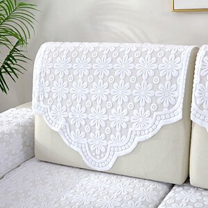 沙发巾蕾丝纯棉