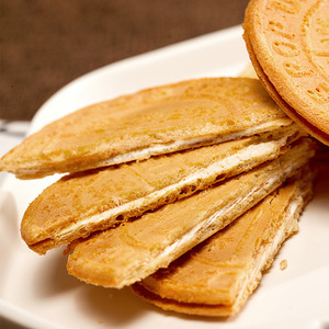 米老头炭烧煎饼牛奶味法式薄饼香橙酥脆饼干青苹果味休闲