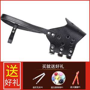 防止让狗不叫的套子黑色狗狗叫口大型犬i大嘴套防咬人咬套口罩叫