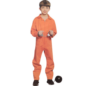 cos囚犯服警察服儿童成人美国监狱囚服表演服装赵线百货商行38