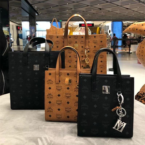 代购mcm经典印花小号迷你琴谱包tote老花女包手提包斜挎包托特包