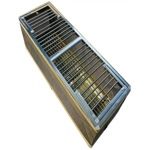 新品鸽鸽放飞笼不锈钢折叠u鸽子藤笼赛鸽训摩笼放托车专用鸽笼信