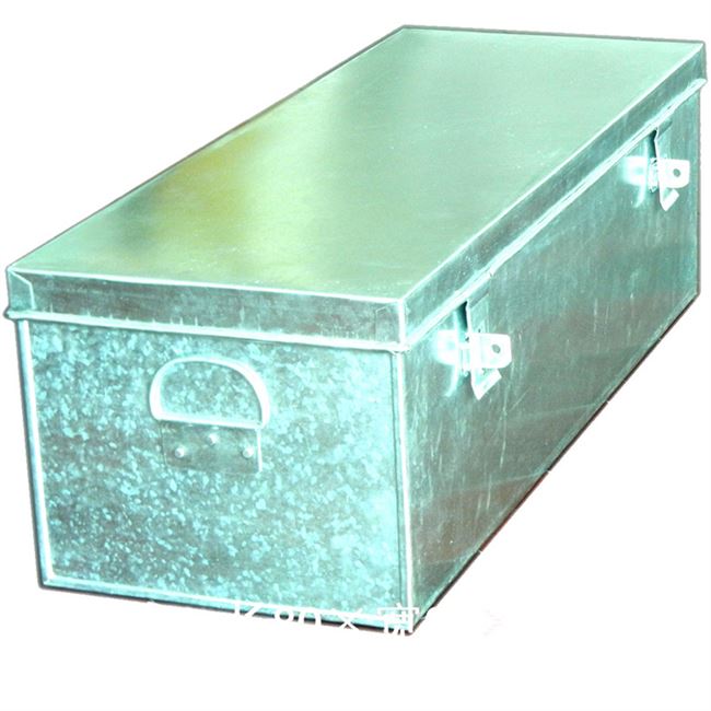 大号铁皮箱工具箱子专用不锈钢长方形叉车铁大带锁皮卡车载铁箱