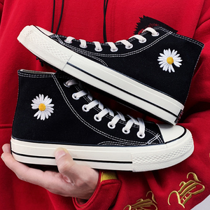旗舰店正品匡鞋1970s小雏菊高帮帆布鞋男女韩版潮鞋百搭情侣鞋女