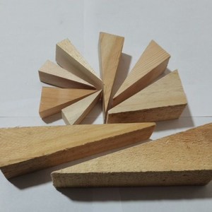 三角实木块