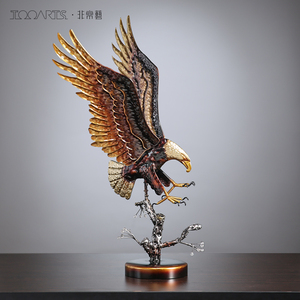 tooarts非常艺铁工艺品家居饰品客厅软装摆件复古手工装饰老鹰