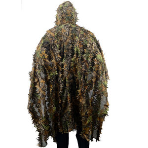 3D迷彩仿生披风 伪装服 吉利服 树叶伪装披风 雨衣款式观鸟服