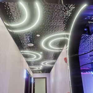 天花吊顶不锈钢水波纹p板立体镜面水波纹凹凸酒店创意个性装饰板l
