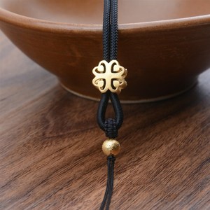 新男女沙金e挂件绳子佛金玉石玉坠吊金玉佛玉牌挂脖项链黄坠挂绳