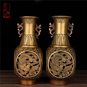 仿古做旧铜花瓶