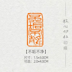 不垢不净 汉印心经印手工篆刻印章藏书章国展书画成品引首闲章