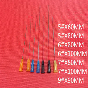 一次性60mm80mm100mm超长点胶针头5#6#7#8#9#12#试管进样注射长针
