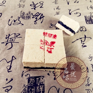 天津特产清真正宗桂顺斋中式手工绿豆糕