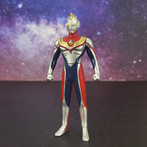 万代戴拿奥特曼大软胶人偶模型摆件玩具大人偶 约17cm 关节可动