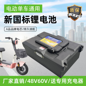 48V12AH台铃爱玛雅迪新日金箭立马脚踏板电动车可拆卸60V20锂电池