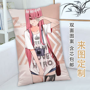 国家队02动漫半身抱枕二次元darlinginthefranxx定制长方形枕头