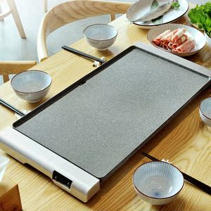 铁板烧专用锅家庭烤肉机家用无烟室内不粘锅新款烤鱼炉多功能网红