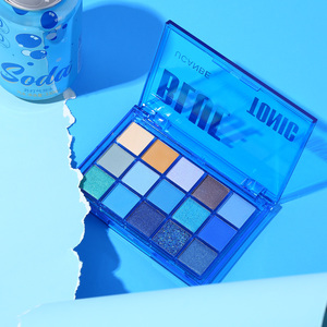 眼影盘蓝色系ins超火日常妆平价学生珠光细闪超闪欧美小众初学者