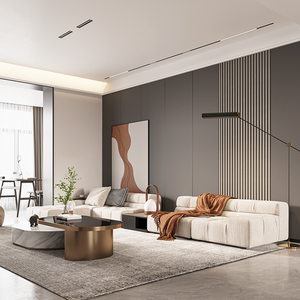 宝奈沙发电视背景墙全屋定制客餐厅卧室集成墙板护墙板无缝集成板