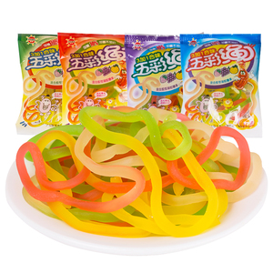 抖音爆款优卡彩虹软糖五彩绳13g*30袋8090后怀旧零食小时候的味道