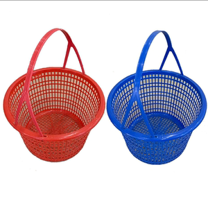 圆形塑料水果篮红色 草莓采摘篮子 鸡蛋手提篮箩杨梅筐厂桑葚樱桃