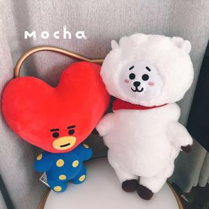 ins韩国bts防弹少年团bt21公仔金泰亨明星同款玩偶公仔毛绒玩具