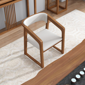 茶椅泡茶茶台椅子木椅餐桌椅子家用酒店轻奢新中式餐椅茶室实木椅