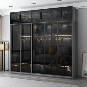 衣柜推拉门移门定做钢化玻璃