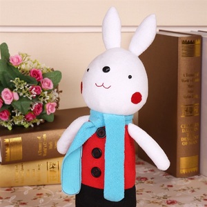 手工制作小兔子情侣礼物公仔不织布玩偶布娃娃刺绣布艺diy材料包