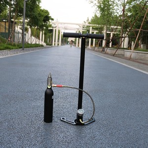 四级高压打气筒30mpa打高压省力耐用40mp轮胎气瓶 空气压缩泵