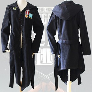 绝地求生风衣男吃鸡连帽外套和平精英衣服伏o地魔学生儿童黑色服