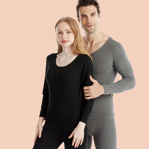 德绒套装男士成人男款保暖ab面套装