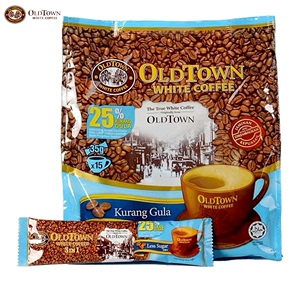 【马来西亚版本】OLDTOWN/旧街场减糖低糖三合一白咖啡525g*15条