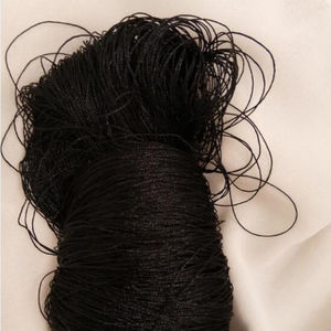 大把手工绣花丝线鞋垫刺绣线冰丝线十字绣丝光线流苏穗子可选色黑