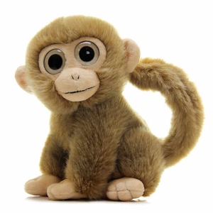 仿真可爱小猴子公仔毛绒玩具金丝猴大眼猴玩偶布娃娃儿童礼物