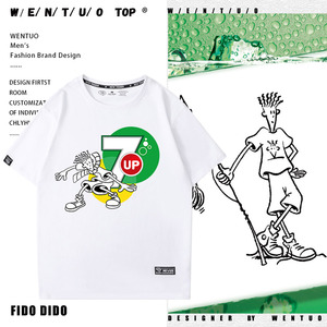 00tb5879468747淘宝fidodido短袖t恤美国潮牌七喜小子官方正版夏季