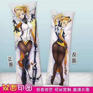 新dva猎空等身抱枕二次元守望先锋双面diy定制睡觉长条枕男学生礼
